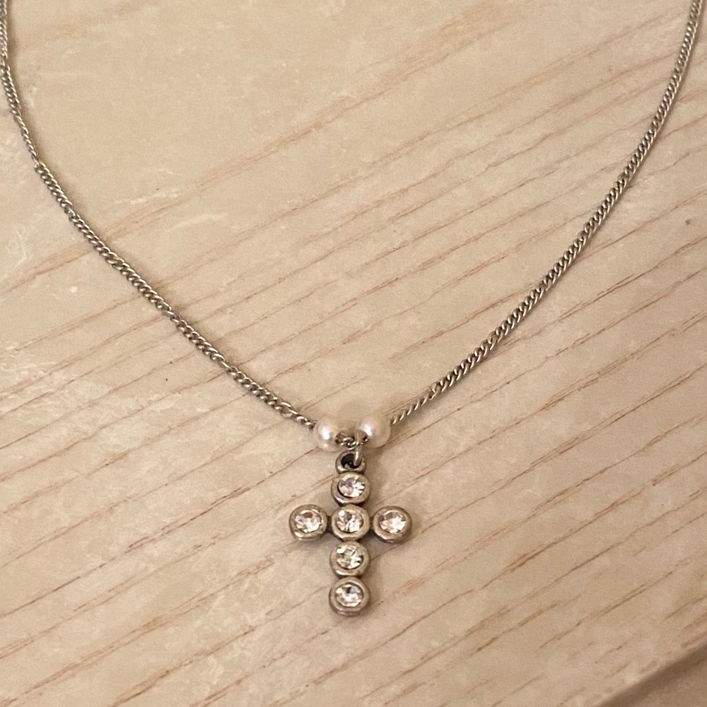 NEVER WORN. VTG Necklace w Stones & Faux Pearls